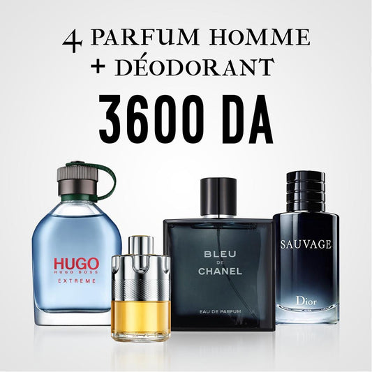 4 parfum homme+ déodorant